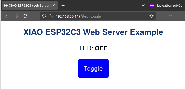 XIAO ESP32C3 Web Server Index Page