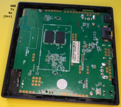 Serial debug port on S92 card