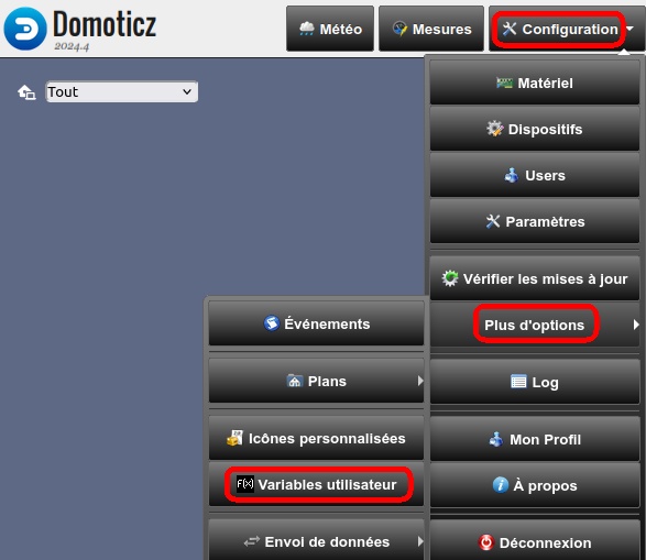 Adding a user variable