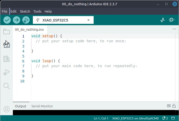 do nothing sketch in IDE