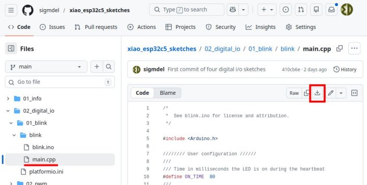sigmdel/xiao_esp32c5_sketches on github